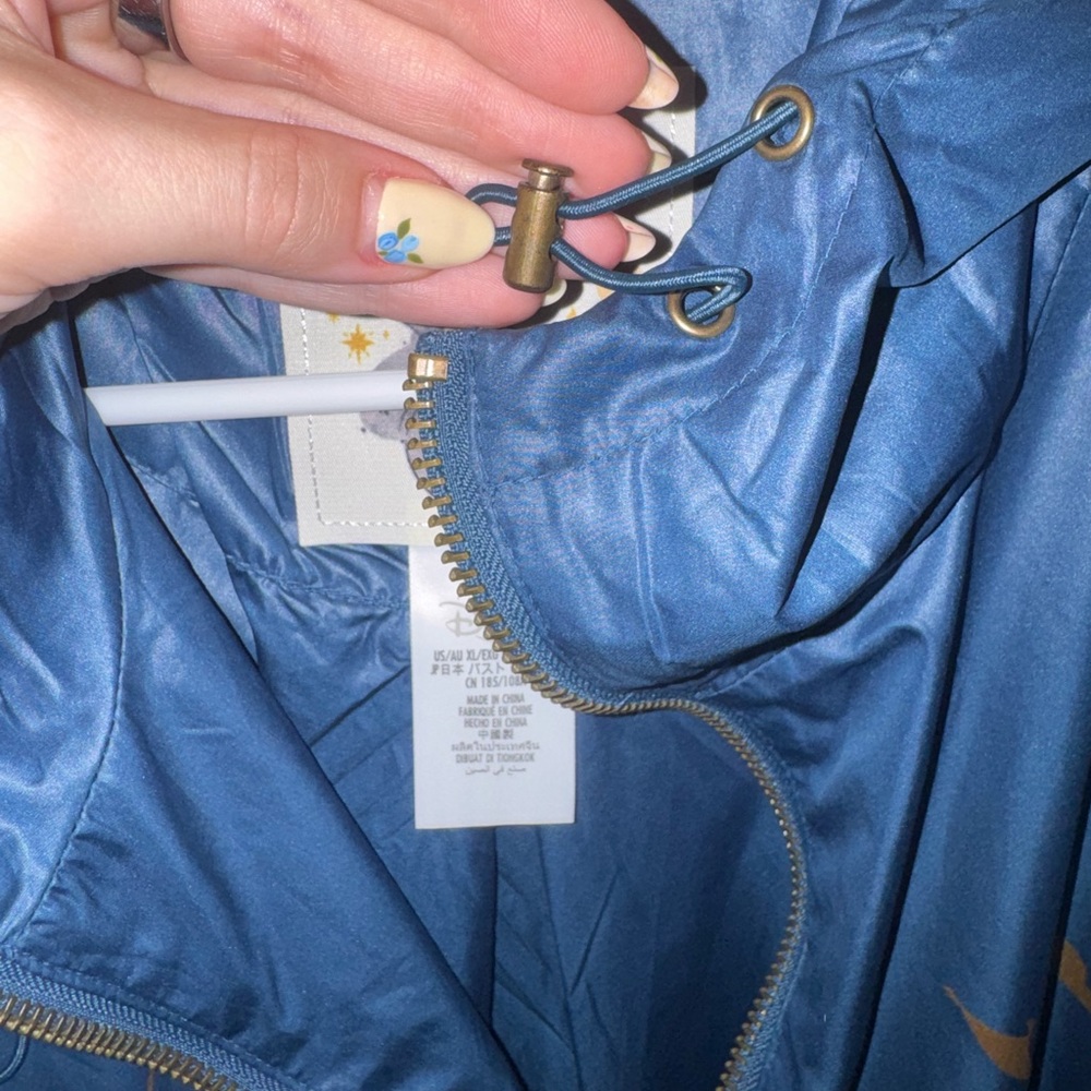 Disney Navy Jasmine Hooded Rain Coat - Picture 3 of 7